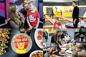 Skaisgirių sūnaus gimtadienis: šėlionės batutų parke ir išskirtinis tortas