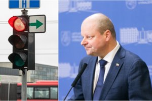 Po pertraukos pasirodęs S. Skvernelis pasisakė apie visam laikui grąžintas žaliąsias rodykles