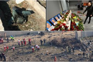 Net paskelbus vaizdo įrašą Iranas aiškina nenumušęs Ukrainos lainerio