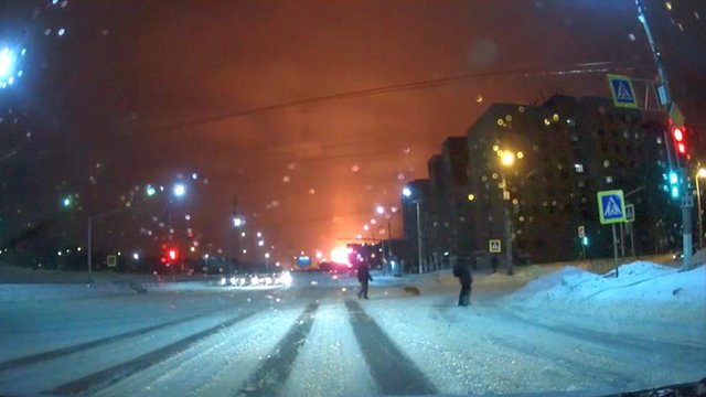 Vaizdo registratorius užfiksavo didžiulį sprogimą Rusijoje, sužeistas vienas žmogus