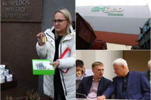 Prie Klaipėdos savivaldybės – protestuotojai su tualetiniu popieriumi rankose, o posėdyje liejosi aistros