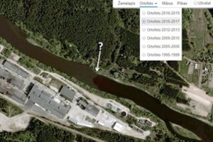 Palydovinės Neries nuotraukos virš „Grigeo“ Grigiškėse: nuo teršalų pasikeitė net upės spalva?