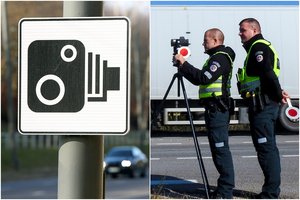 Lietuvoje pastatyti 37 „trikojai“, policija: per valandą užfiksuojama apie 15 greičio viršytojų