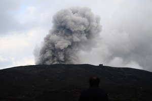 Japonijoje išsiveržė Šindakės ugnikalnis