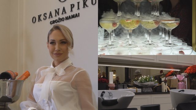 Oksana Pikul–Jasaitienė atidarė savo grožio saloną: interjeras tviska prabanga