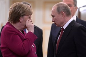 A. Merkel ir V. Putinas gina „Nord Stream 2“