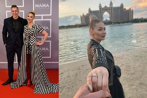 Dubajuje susižadėjo Natalija Bunkė ir Edgaras Eidėjus: „Noriu rėkti iš džiaugsmo“