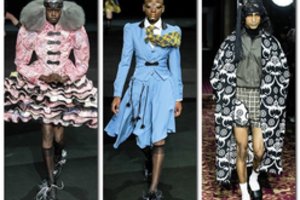 Londono vyrų mados savaitėje vyrai puošėsi suknelėmis