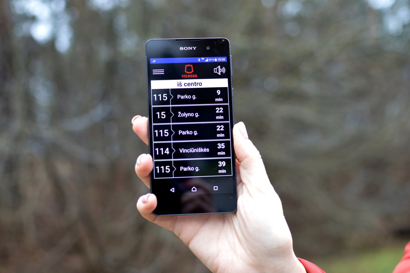 Norintieji naudotis „Transporto balsu“ į savo išmanųjį telefoną turi atsisiųsti šią nemokamą programėlę, kurią galima rasti „Google Play“ parduotuvėje. <br>Susisiekimo paslaugos nuotr.