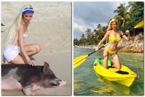 Atostogomis besilepinanti Inga Stumbrienė įsiamžino su neįprastais salos gyventojais