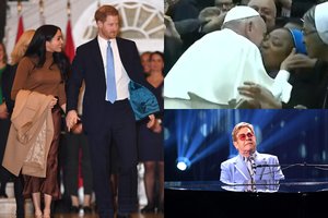 Žvaigždžių savaitėje – popiežiaus bučinys, solidi auka ir akibrokštas karališkajai šeimai