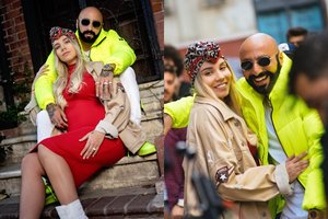 Besilaukianti Paula Poderytė sužibėjo savo vyro, Sezzy vaizdo klipe