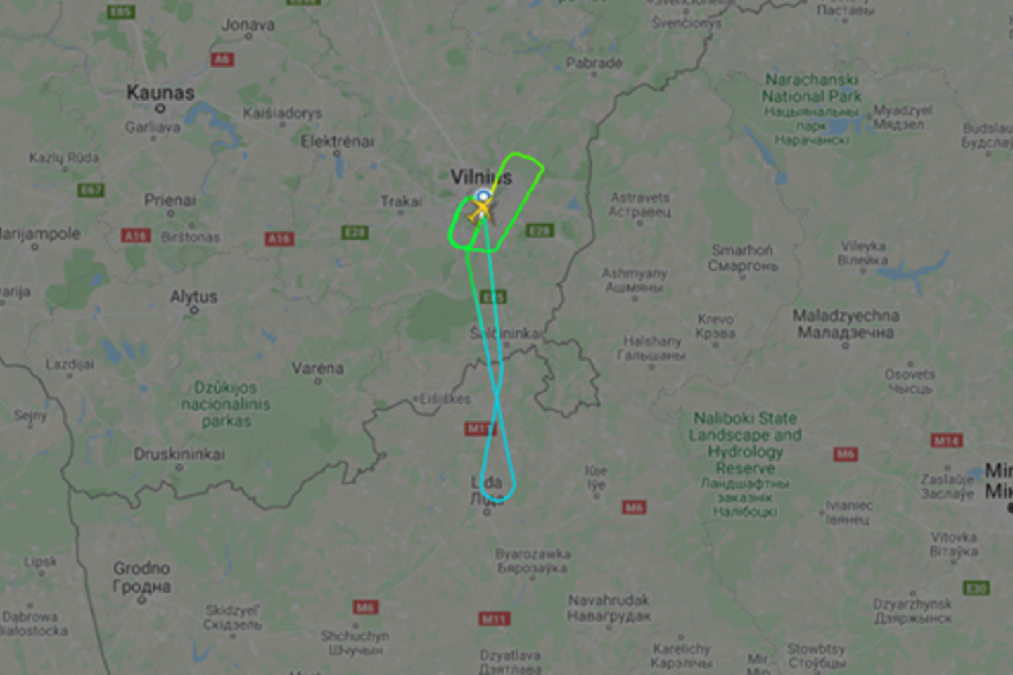 „GetJet“ lėktuvas, sekmadienio rytą skridęs iš Vilniaus oro uosto į Egipto kurortą Šarm el Šeichą, apsisukęs virš Baltarusijos teritorijos, grįžo atgal į Vilnių.<br>lrytas.lt nuotr.