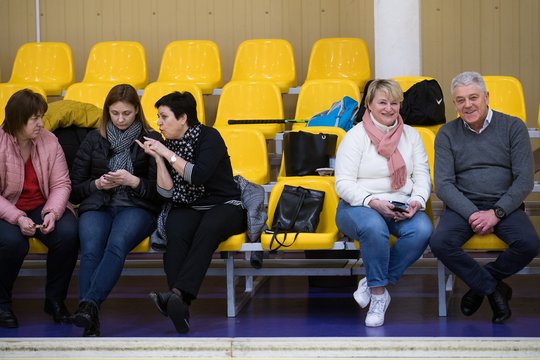 2020 metų moterų riedulio A diviziono uždarų patalpų čempionatas. <br> A.Pliadžio nuotr.