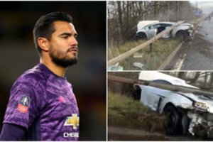 „Manchester United“ vartininkas pateko į kraupią avariją