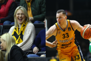 A. Sabonytės akivaizdoje – įspūdingas širdies draugo R. Gusčio pasirodymas prieš „Žalgirį“