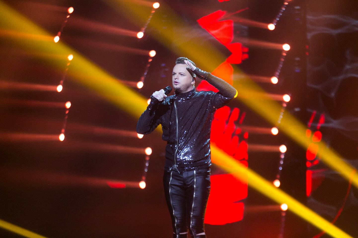 Nacionalinės „Eurovizijos“ atrankos filmavimo akimirka.<br>T.Bauro nuotr.