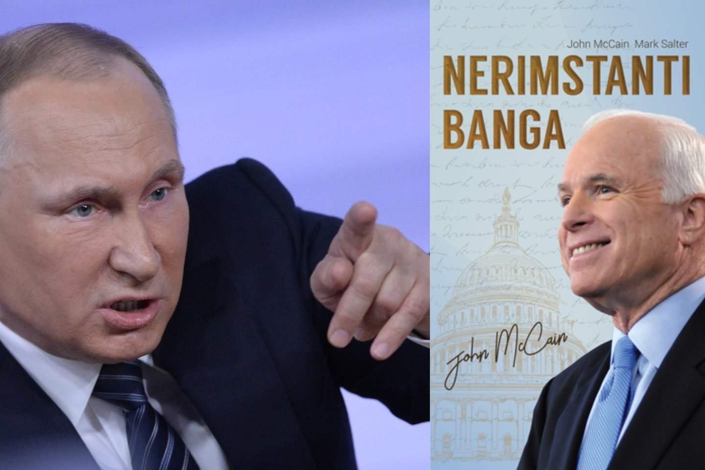 J.McCaine'as knygoje aprašė daug įdomių dalykų apie Rusijos prezidentą V.Putiną.<br>Scanpix nuotr. 