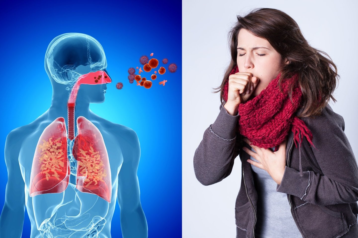 Gripo viruso dalelės gali pasklisti gana dideliu nuotoliu, kai sergantis žmogus kosėja ar čiaudėja.<br>123rf nuotr.