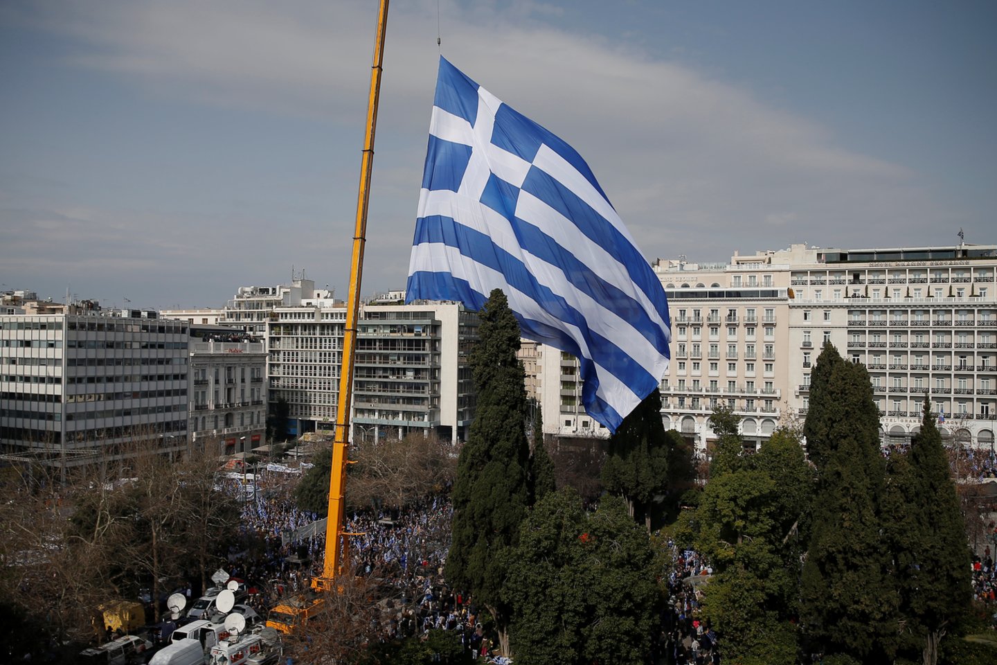 Graikijos komercinės jūrinės laivybos ministerijos ministerijos pareiškime nurodoma, kad aštuoni jūrininkai buvo paleisti „po derybų“.<br>„Scanpix“/„Reuters“ nuotr.