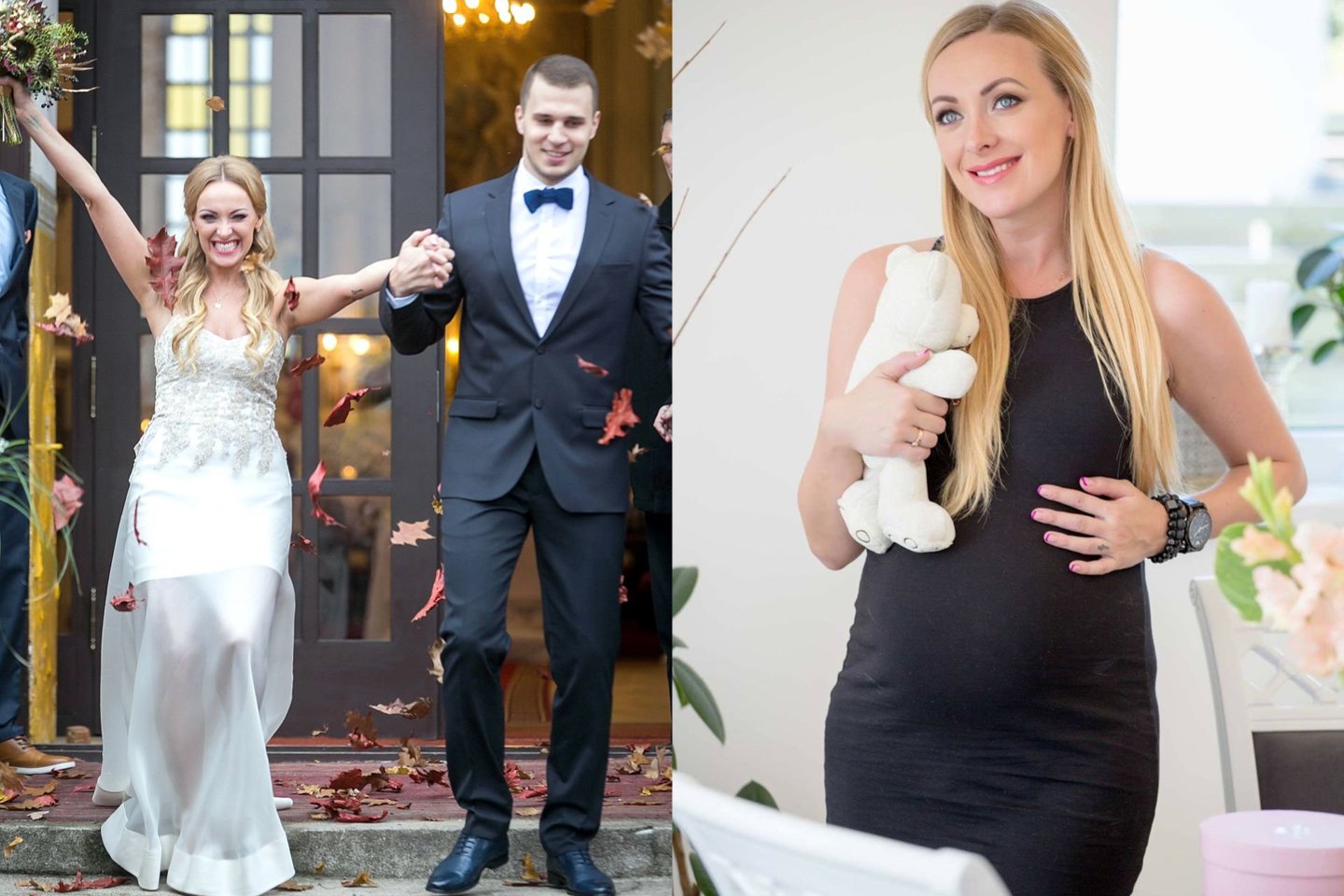  B.Skurstenė ir M.Serdiukas susituokė 2014-ųjų spalio mėnesį. <br> T.Bauro ir Elly Jurrelly nuotr.