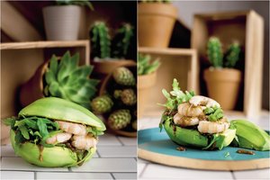 Tiems, kurie nori maitintis sveikiau: avokado suvožtinis su krevetėmis