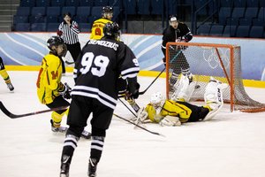 Vilniaus derbyje ir vėl pranašesni buvo „Hockey Punks“ ledo ritulininkai