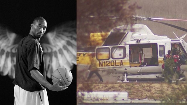 Vaizdai iš įvykio vietos: sraigtasparnio avarijoje žuvo krepšinio legenda K. Bryantas