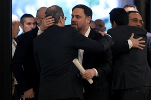 Šeši kalintys katalonų politikai trumpam sugrįžo į parlamentą