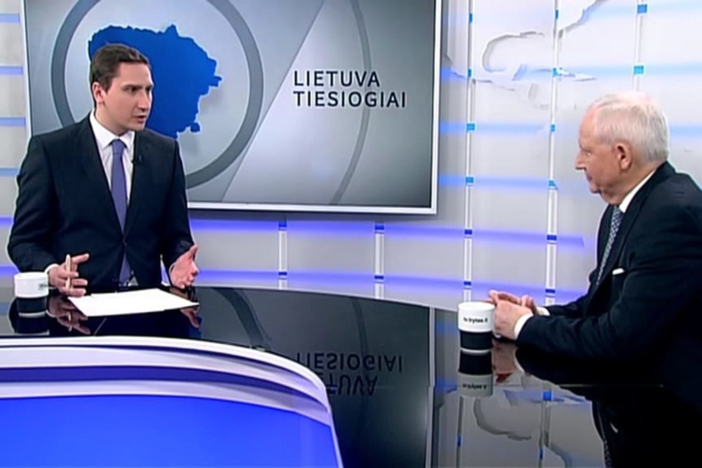  Signataras, advokatas Česlavas Okinčicas.<br> „Lietuvos ryto“ televizijos stop kadras