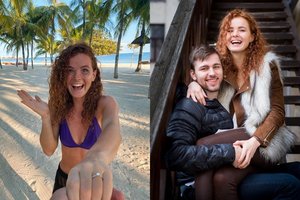 Egzotiškame krašte susižadėjo krepšininkų pora D. Belickaitė ir E. Šeškus: „Visiškai nesitikėjau“