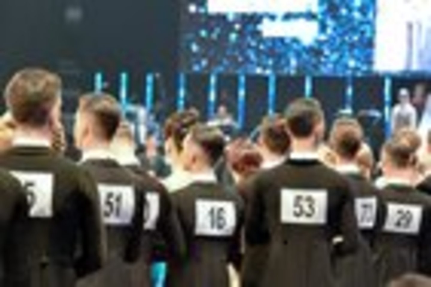 Sportinių šokių varžybų dalyviai