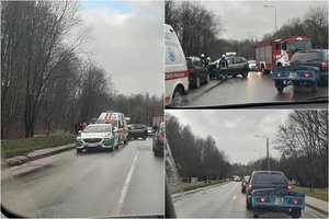 Dėl avarijos Vilniuje ant kojų sukeltos visos tarnybos, sužeistos 2 moterys