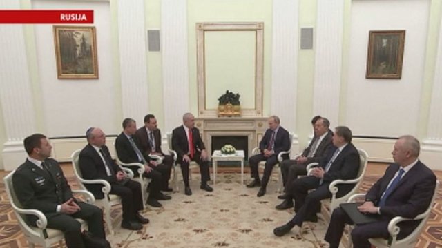 V. Putinas su B. Netanyahu aptarė naują Artimųjų rytų taikos planą