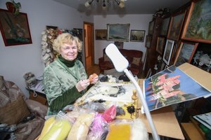 Vėlėja vilnoniais kūriniais pradžiugino ir Valdą Adamkų, ir Švedijos karalių