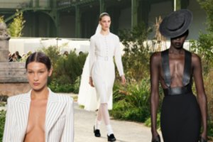 Paryžiaus aukštosios mados savaitėje modeliai nusimetė drabužius