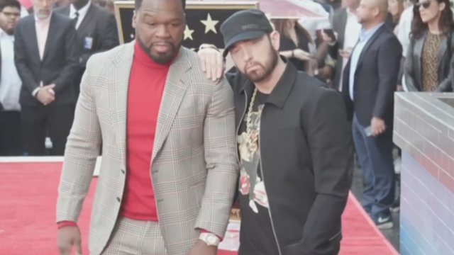 Retai viešumoje pasirodantis Eminemas pagerbė reperį 50 Cent: „Jis vienas geriausių draugų“