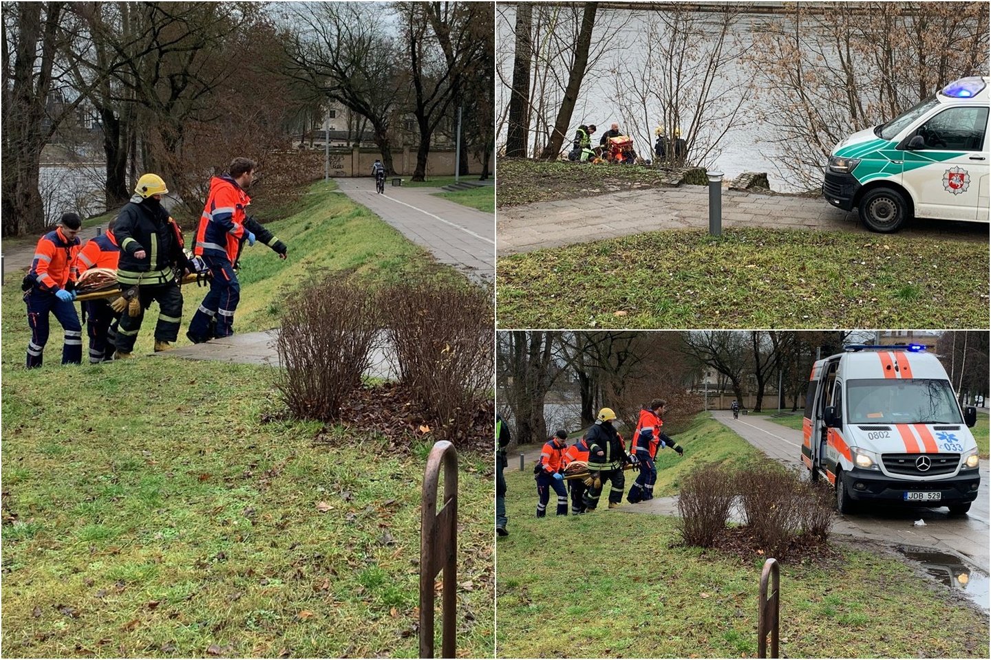 Drama Vilniuje: visos sostinės tarnybos gaudė Nerimi pasroviui plaukusį vyrą.