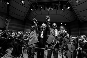 LVSO 31-ajame gimtadienyje maestro G.Rinkevičiui teko neįprastas vaidmuo