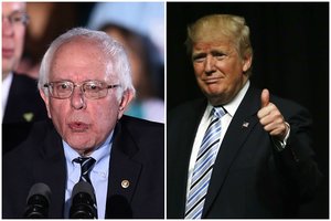 D. Trumpas: demokratai vėl neleis B. Sandersui tapti kandidatu į JAV prezidentus