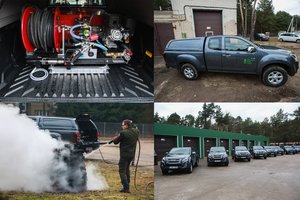 Miškininkai gavo naujų automobilių, viena jų savybė – ypatinga