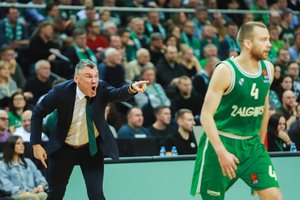 „Olympiakos“ sutriuškinimas užaugino Š. Jasikevičiui sparnus: „Tai geriausios „Žalgirio“ rungtynės“