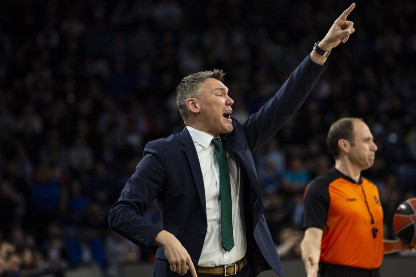 "Žalgiris" nusileido "Anadolu Efes" ekipai. Šarūnas Jasikevičius.<br> zalgiris.lt nuotr.