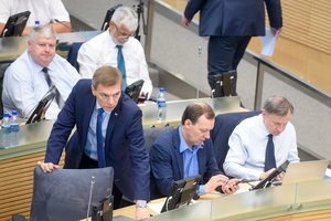 Valstiečių frakciją paliko dar vienas Seimo narys