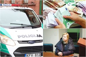 Išgirdusi, kas nutiko policijos areštuotiems pinigams, nustėro – pasigedo 4 tūkstančių eurų 