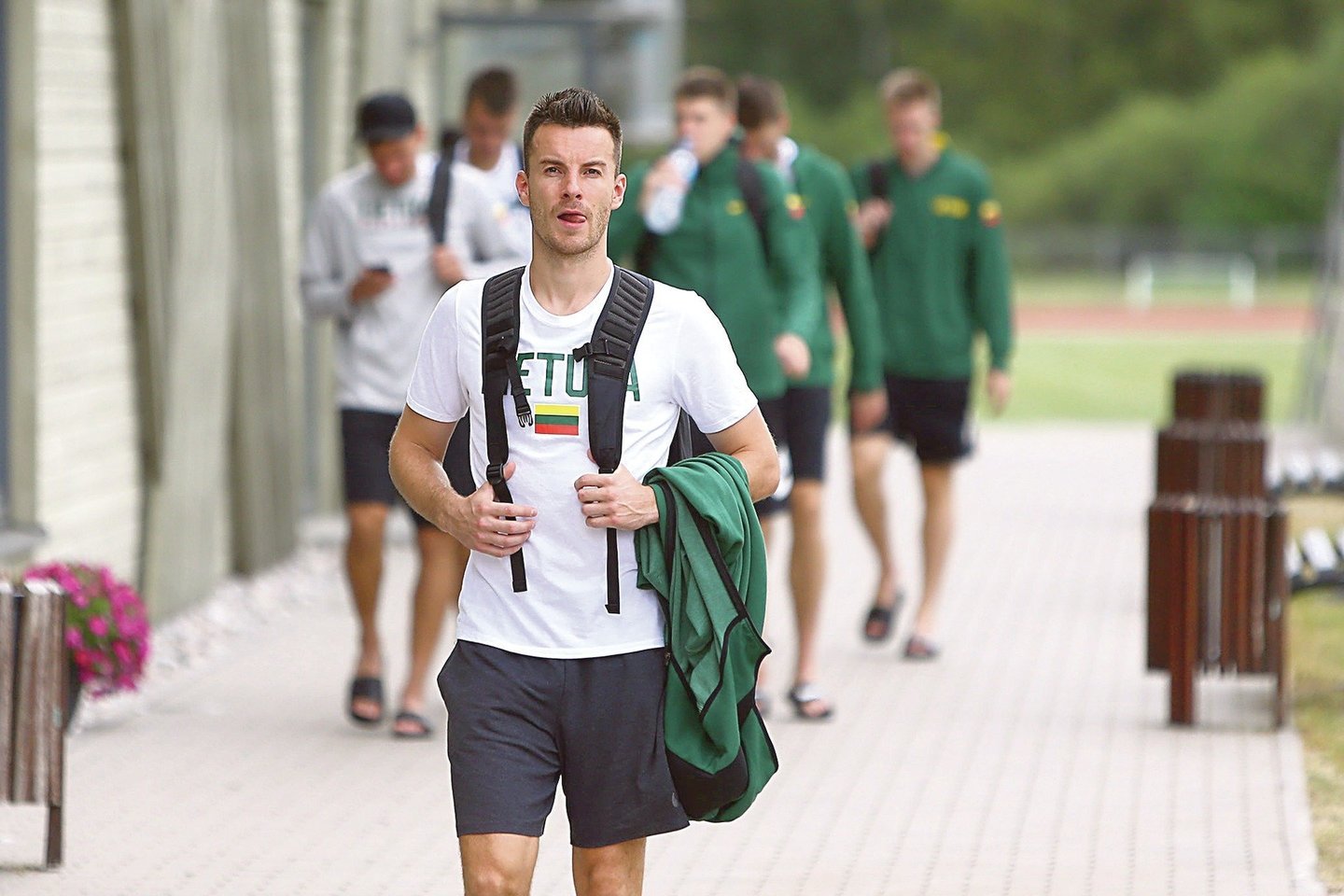 Adas Juškevičius dėl asmeninių priežasčių atsisakė padėti rinktinei.<br> G.Bitvisnko nuotr.
