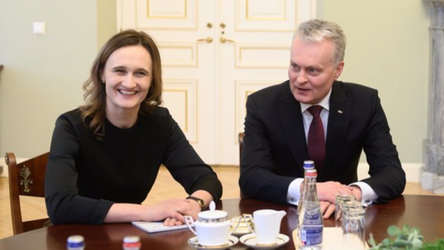 V. Čmilytės-Nielsen susitikime su prezidentu – švietimo reformos tema