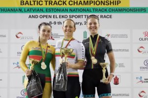 Baltijos treko čempionate dominavo Lietuvos dviratininkai