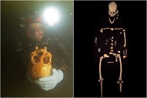 Povandeninėje oloje – baugus ir mįslingas radinys