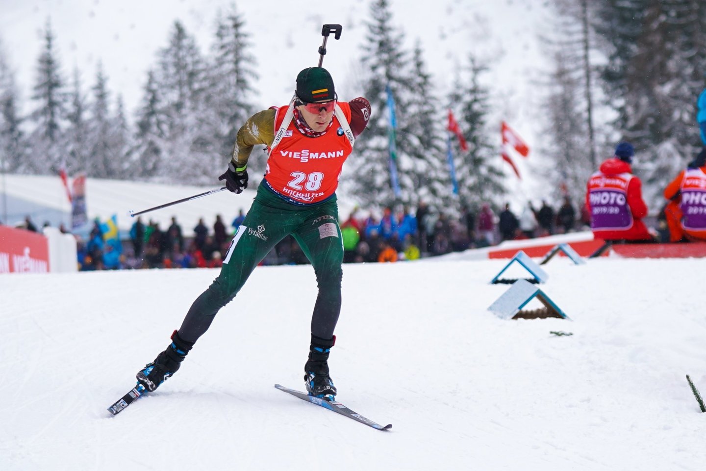 Lietuvos biatlono rinktinė pradeda kovas pasaulio čempionate.<br>A.Ivanovo nuotr.